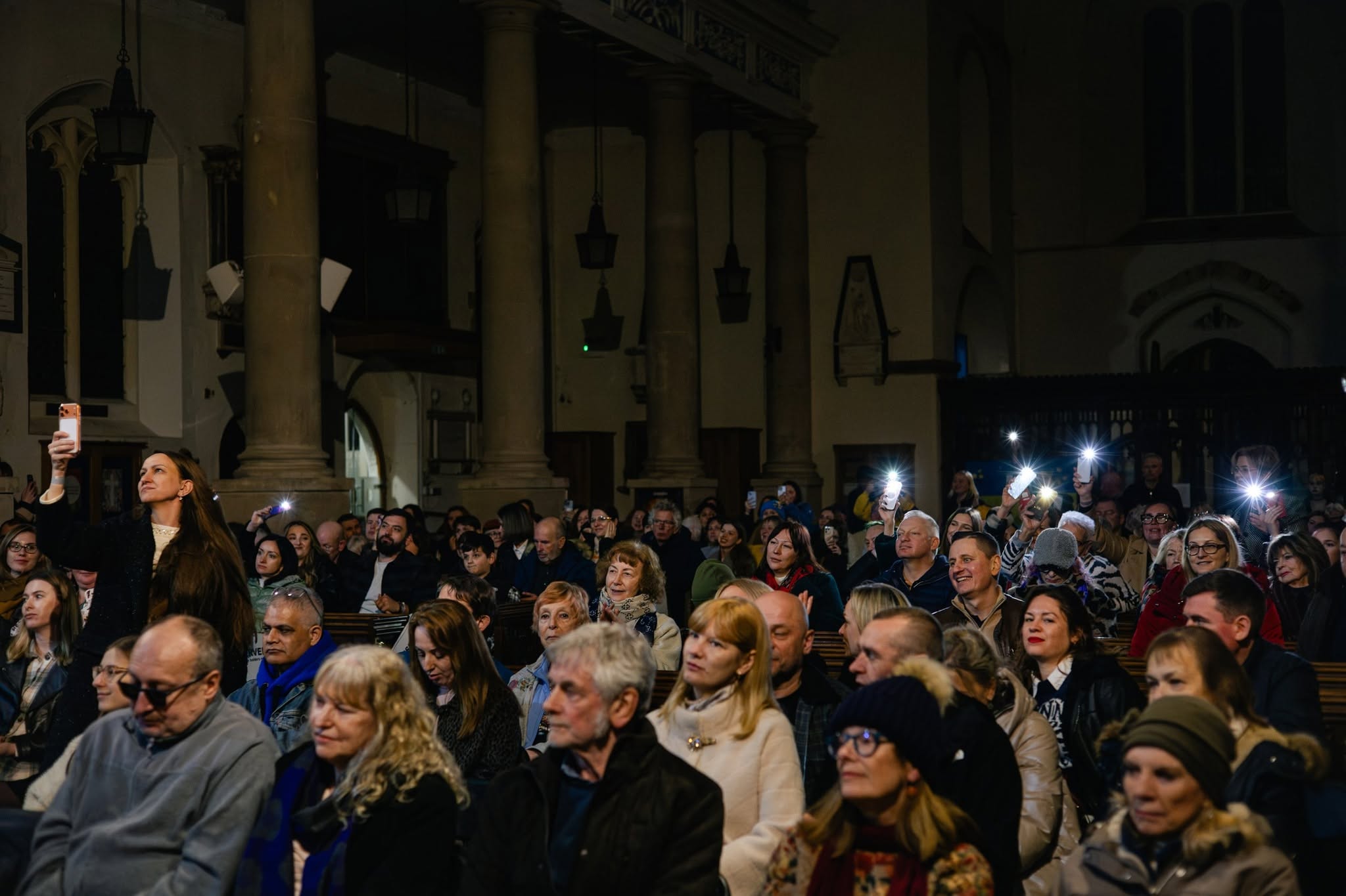 Audience with lights